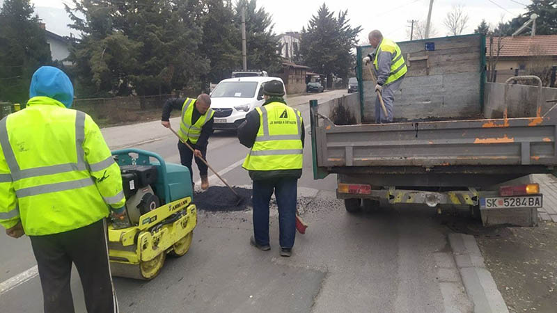 Продолжува санацијата на булеварите во Скопје