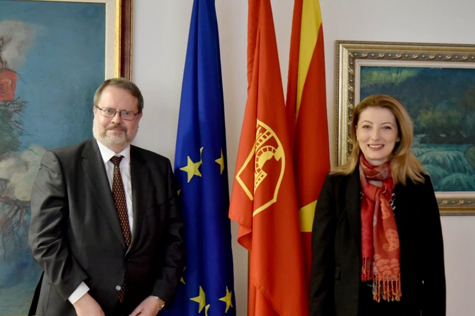 Арсовска се сретна со амбасадорот на Кралството Шпанија - Хозе Луис Лозано Гарсија