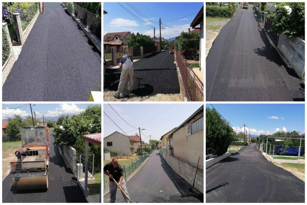 Vazhdon ndërtimi i rrugëve të reja në komunën Gjorçe Petrov - 5 rrugë në Kisela Jabuka u asfaltuan për herë të parë
