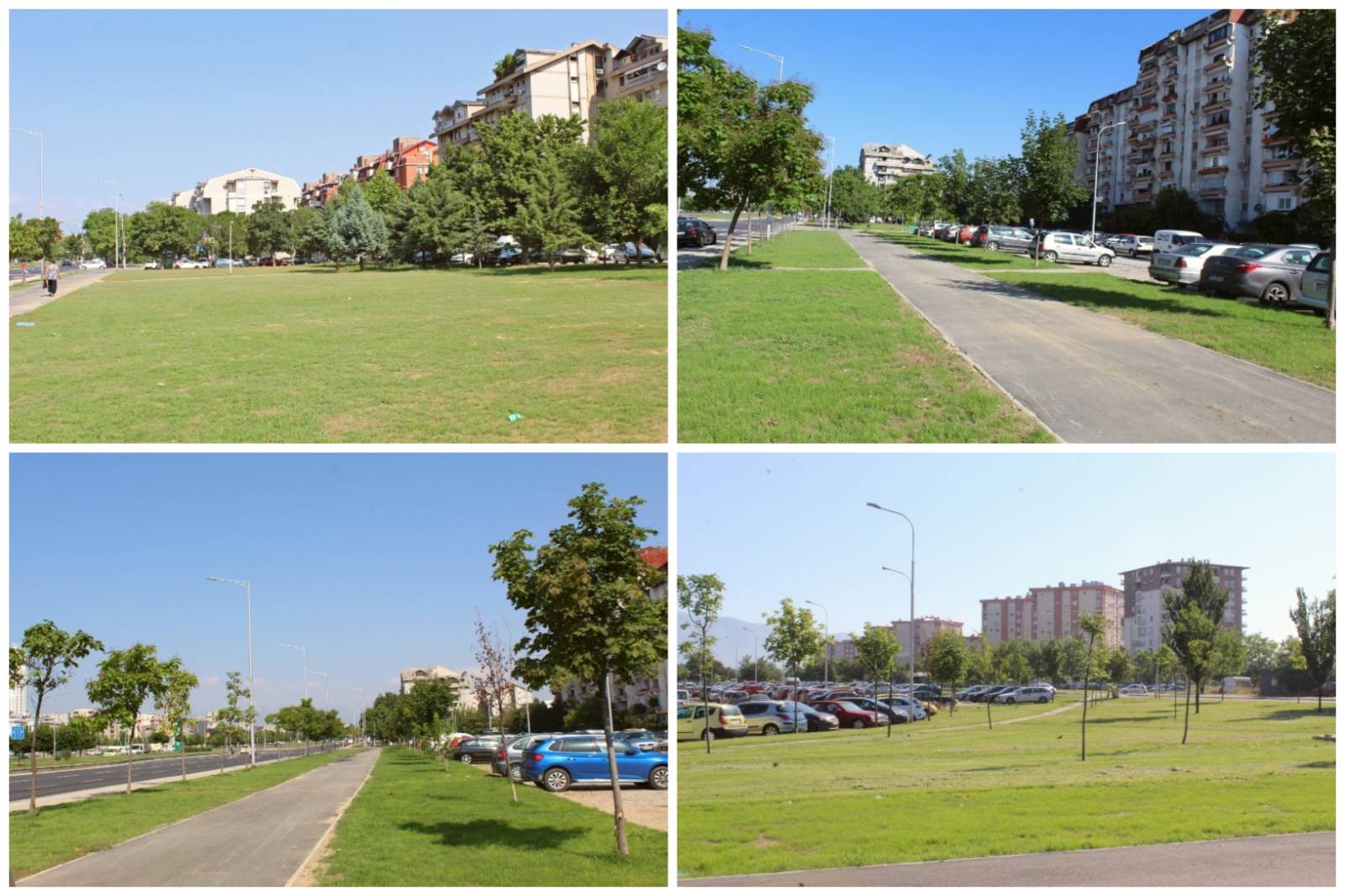 U rikonstruktuan tërësisht korsitë e biçikletave dhe u formua brez i ri i gjelbër prej mbi 16.000 metra katrorë në bulevardin “Video Smilevski Bato” dhe bulevardin “Serbia”