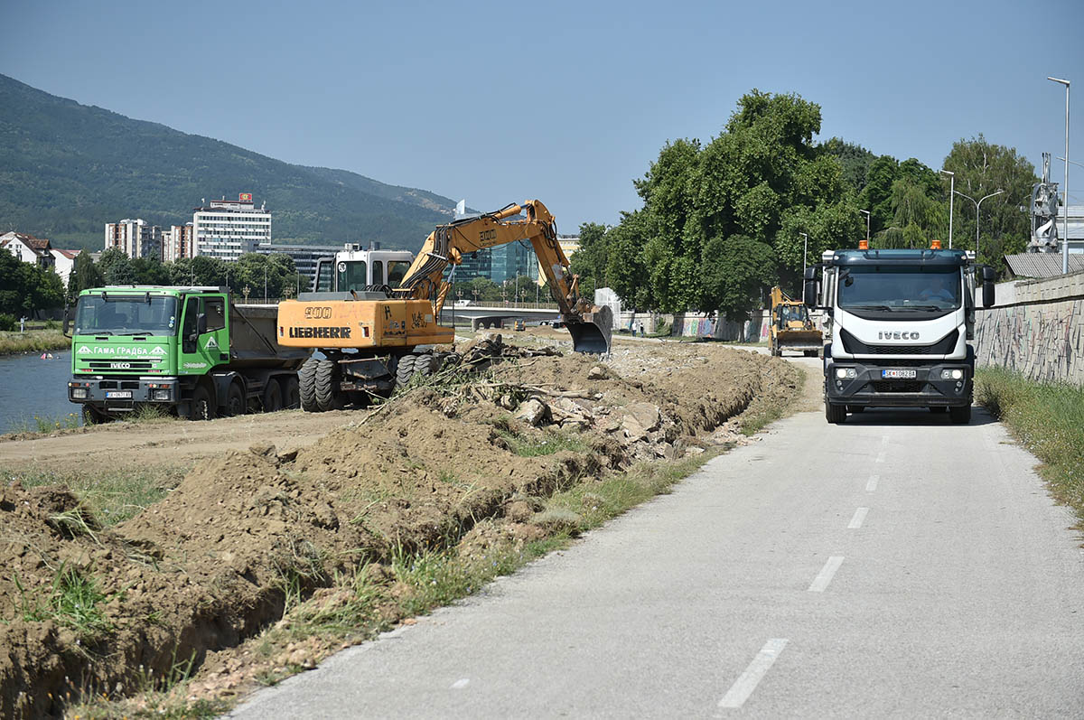 Арсовска: Започнуваме со инвестиција за целосна реконструкција на левата страна на кејот на Вардар 