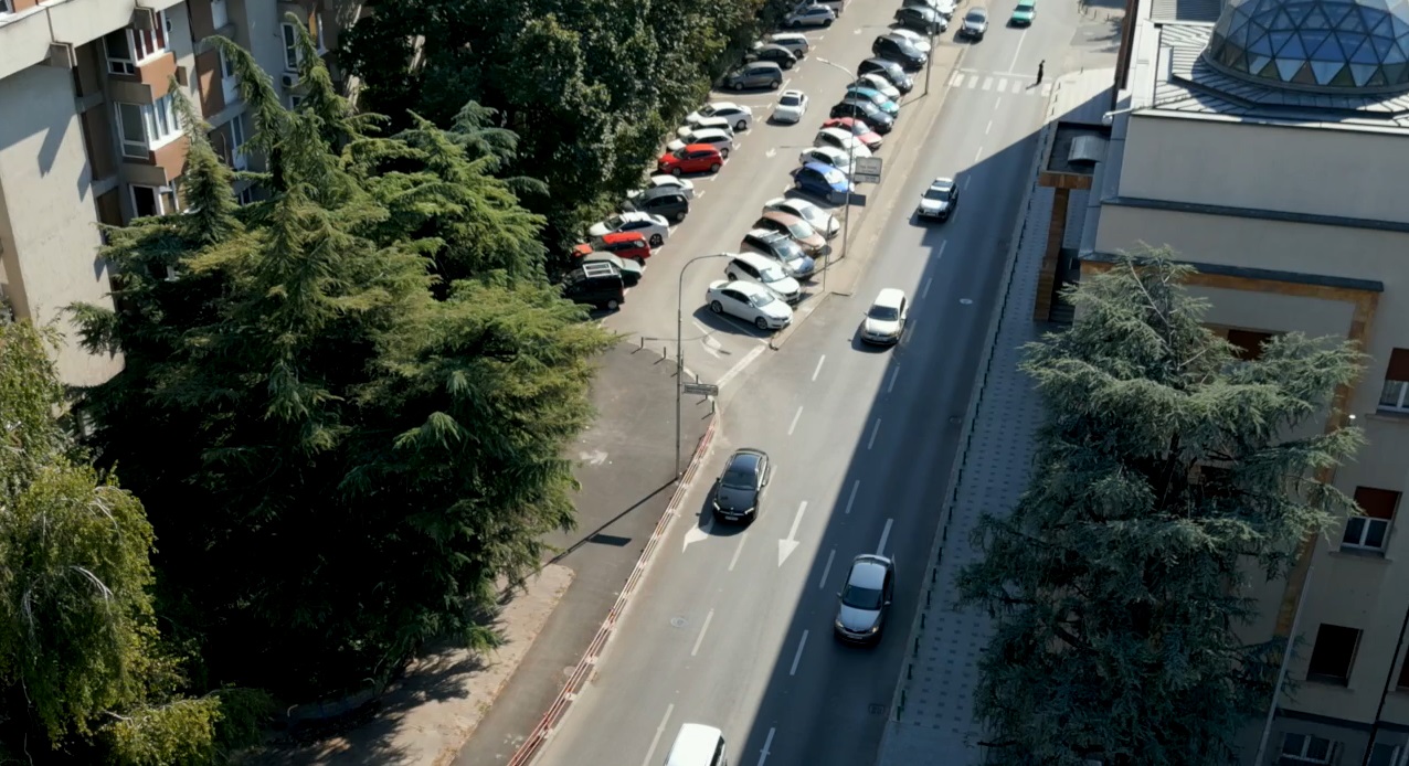 Qyteti i Shkupit e rikonstruktoi rrugën “Dame Gruev” në Qendër